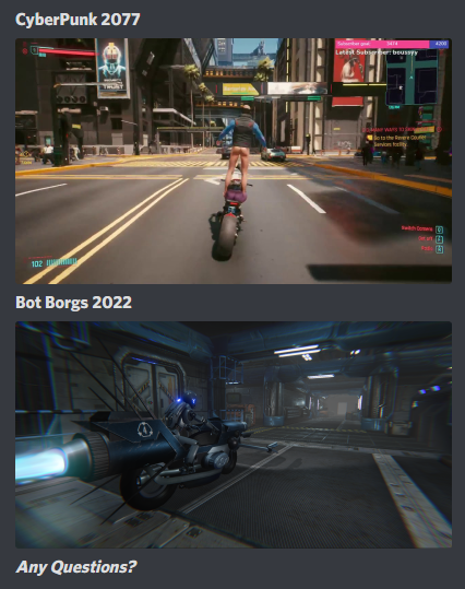 Botborgs vs Cyberpunk 2077