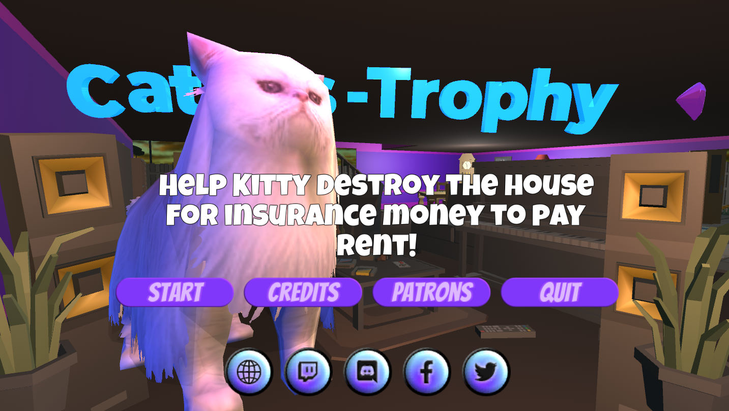 Cat-As-Trophy Game